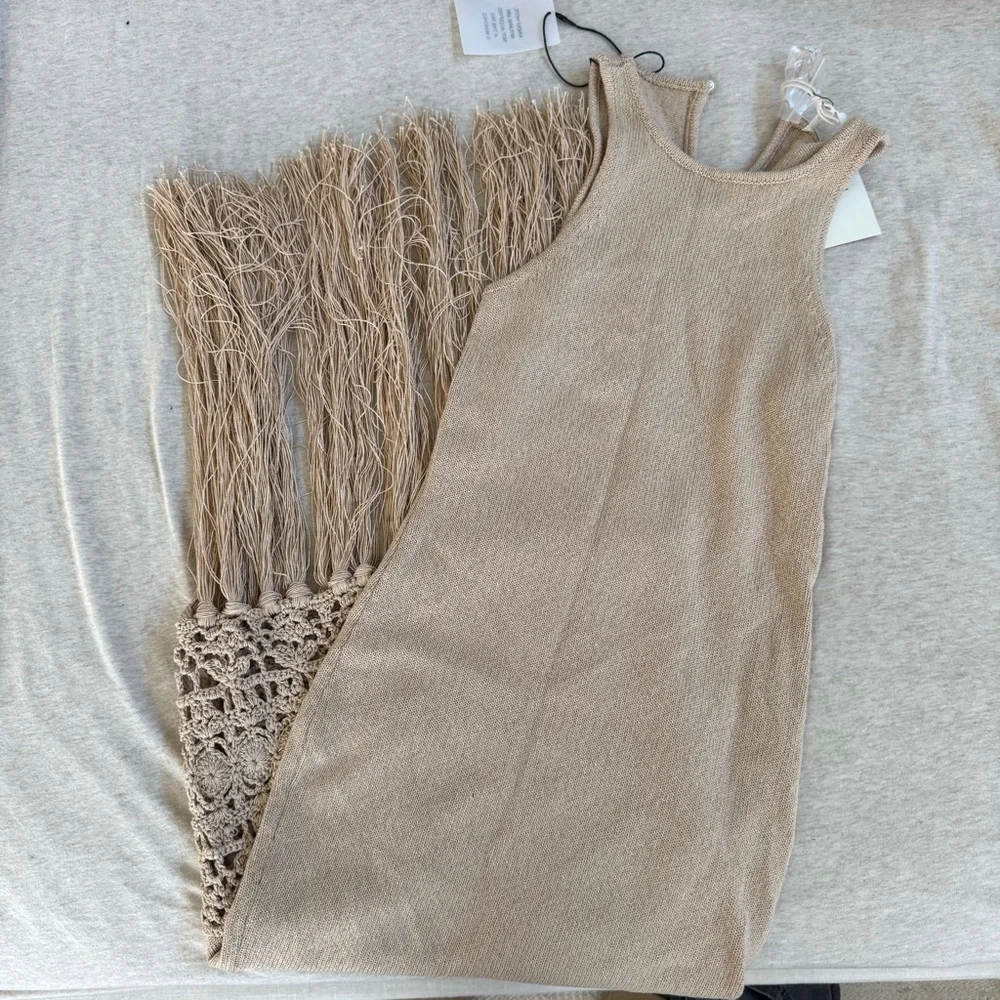 Lucaya Dress in Tan Tularosa Revolve - Picture 3 of 4